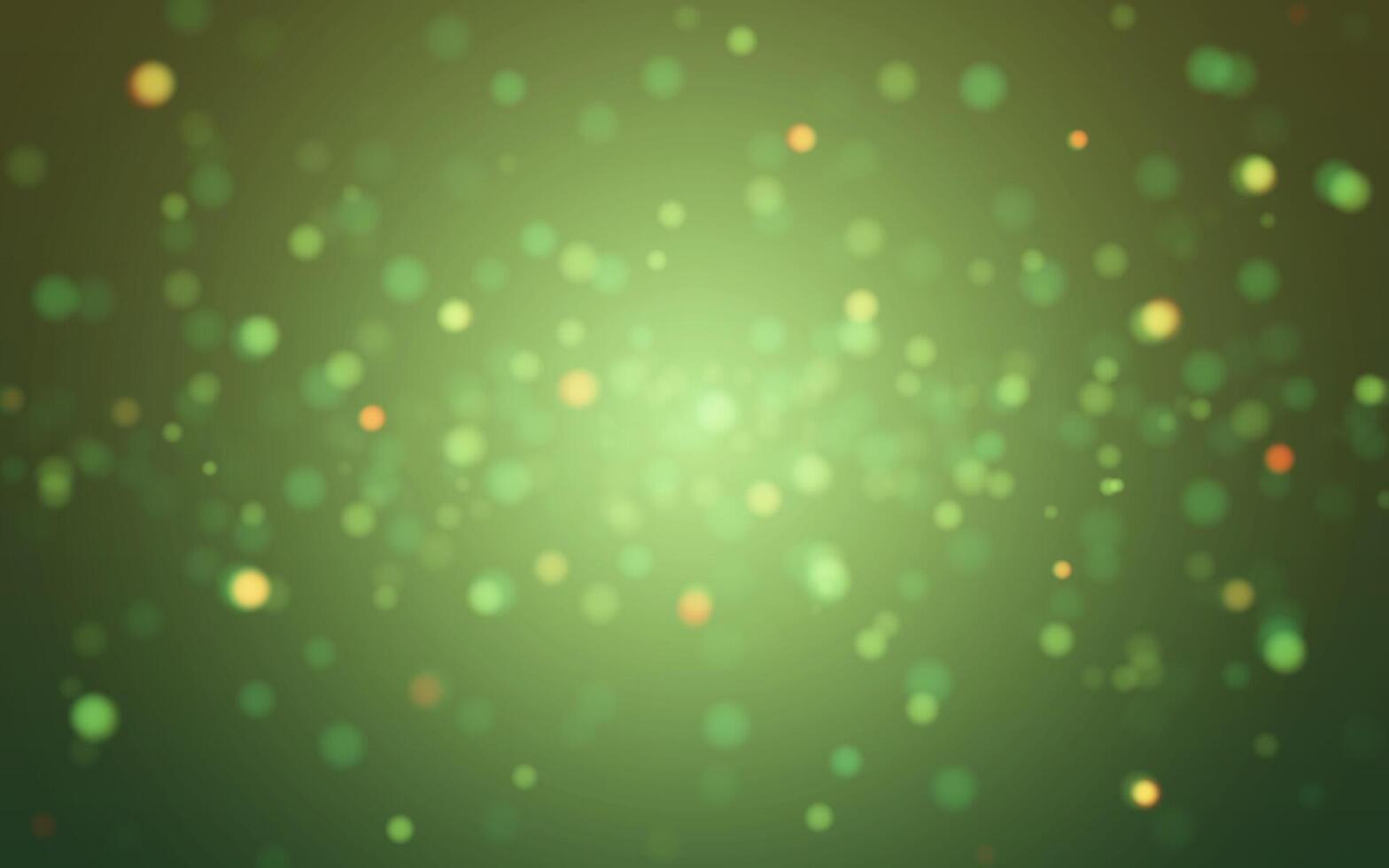 Green Bokeh Glow Soft Light Blur Background, Background decoration vector