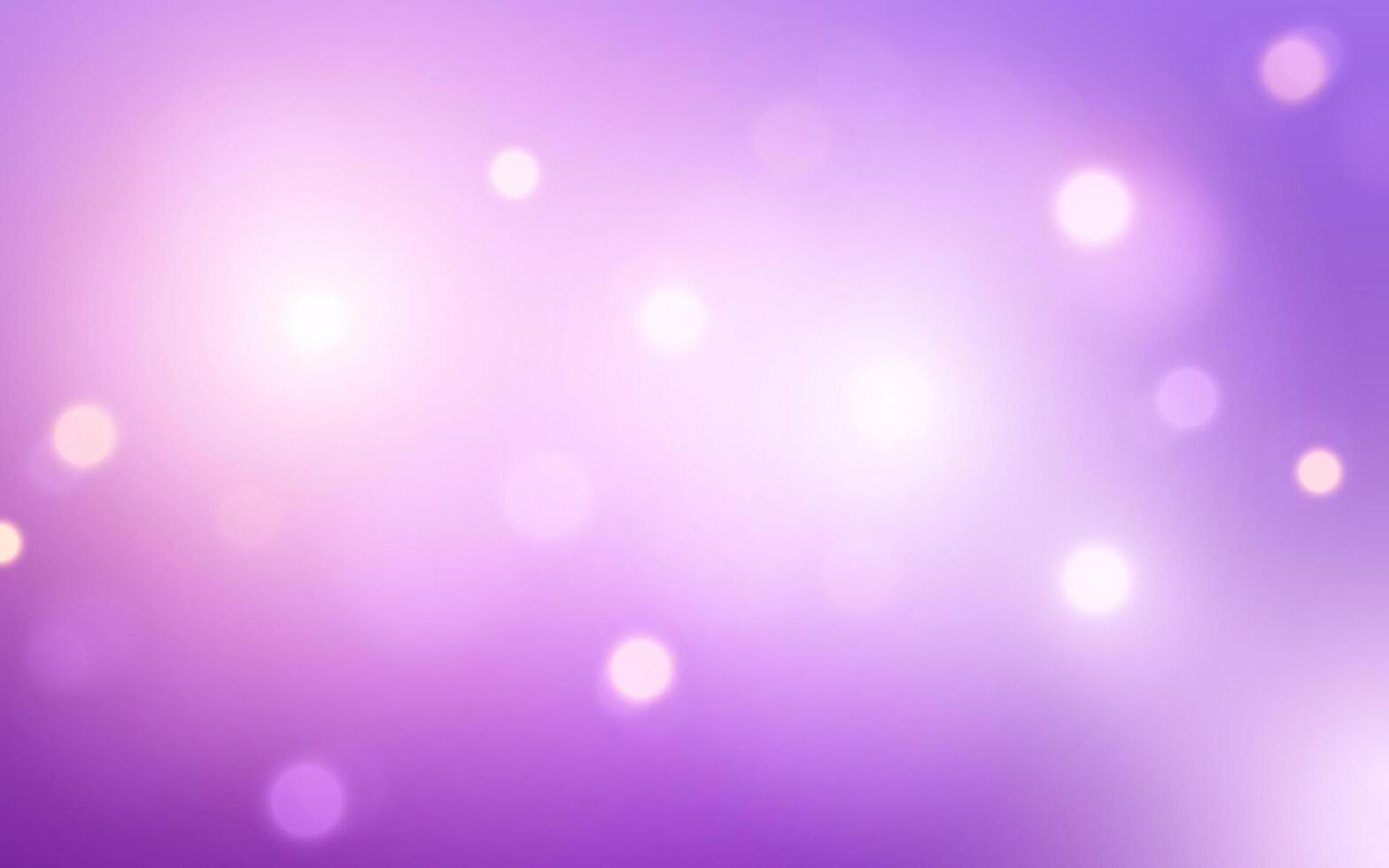 Soft Purple Bokeh Background with Glowing Light Orbs. Dreamy and Elegant Abstract Blur Effect, Background decoration vector