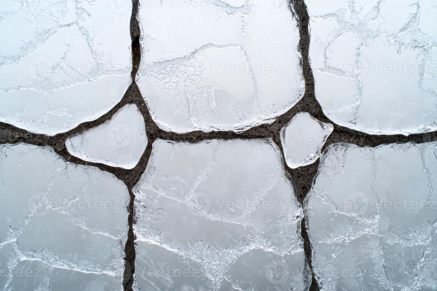 Abstract Ice Pattern on a Cold Surface photo