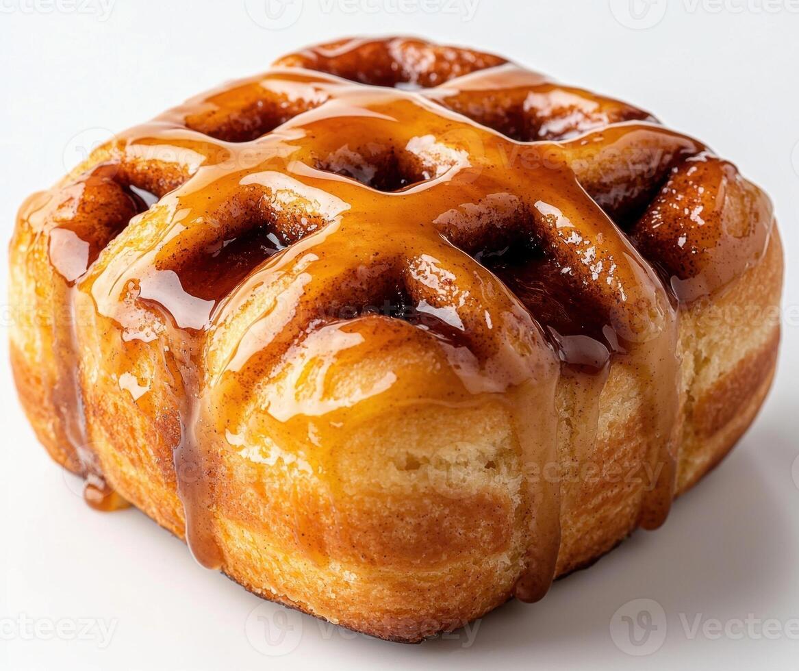 Gooey Caramel Cinnamon Roll Pastry photo
