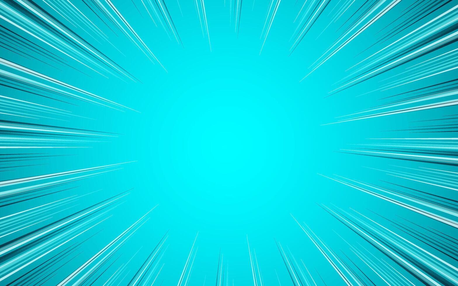 Comic book page background template. Radial background with halftone effect vector