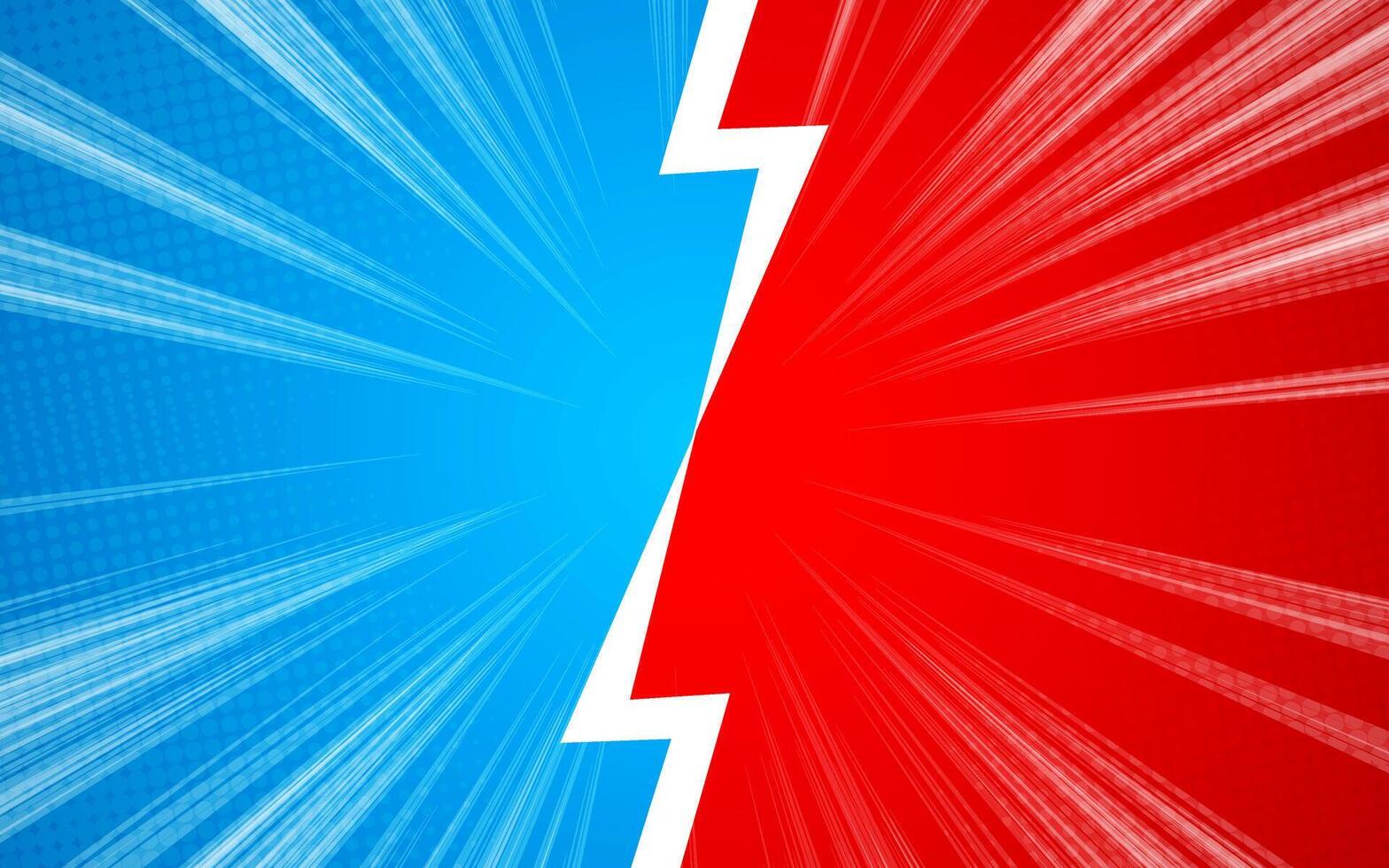 Versus battle retro background with halftones. vector