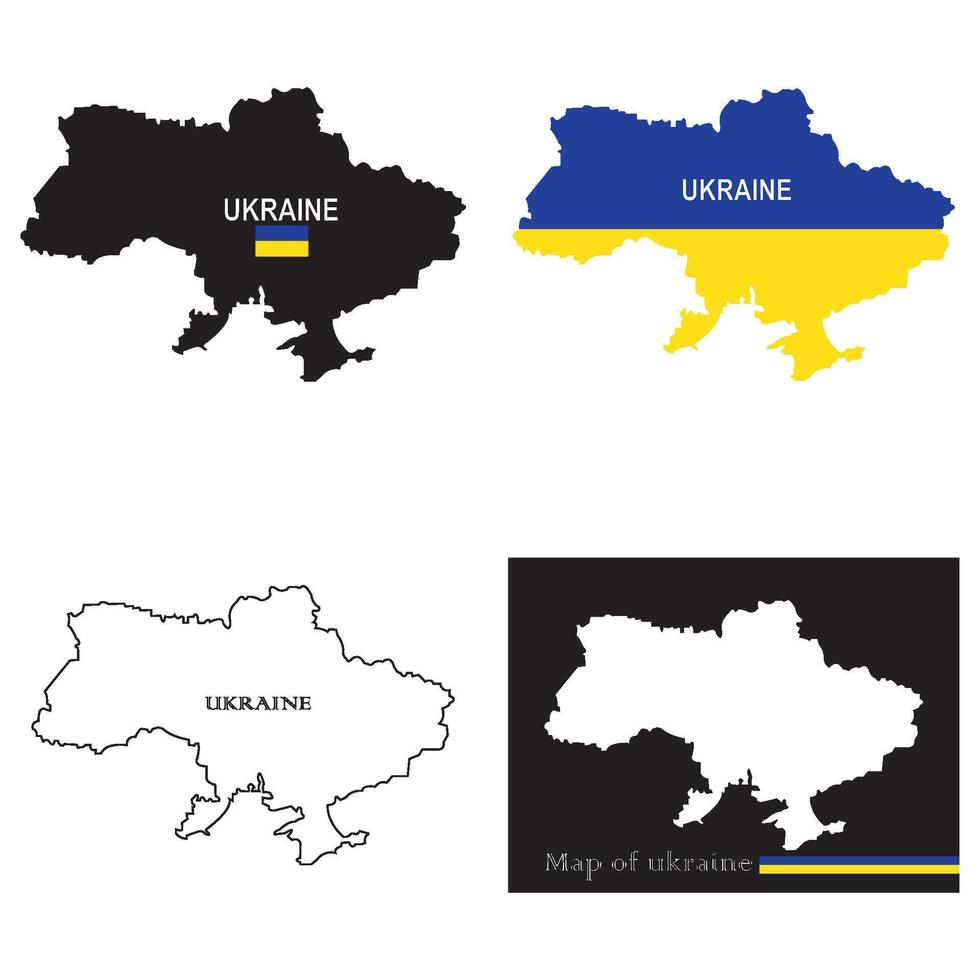 Ukraine map icon design vector