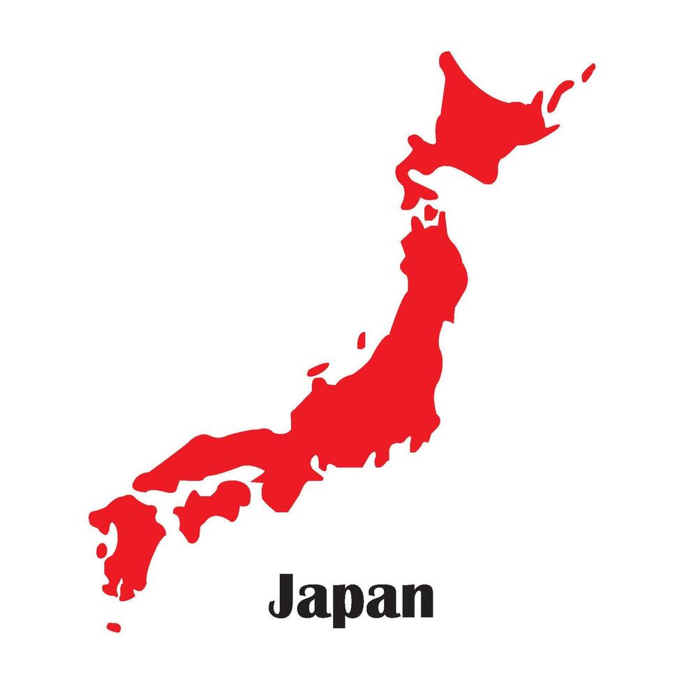 map of japan design vector