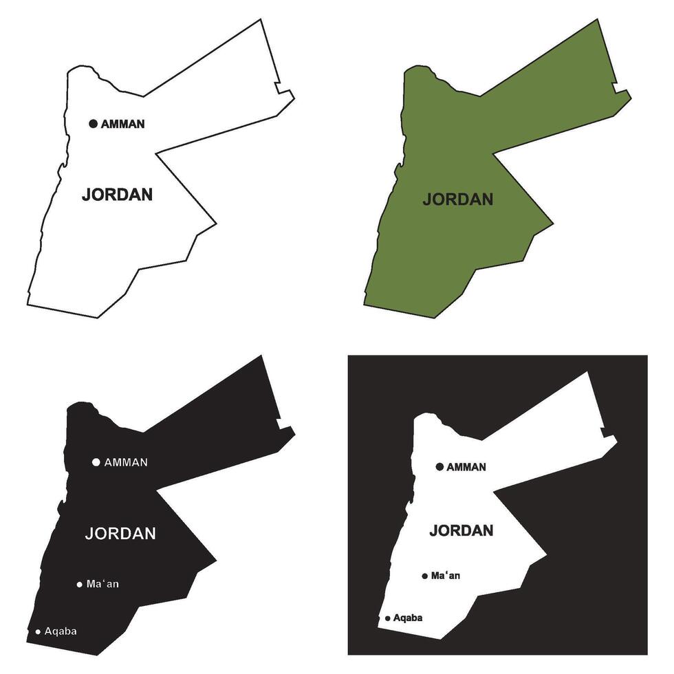 Jordan map icon design vector