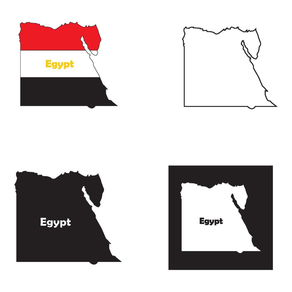 egypt map design vector