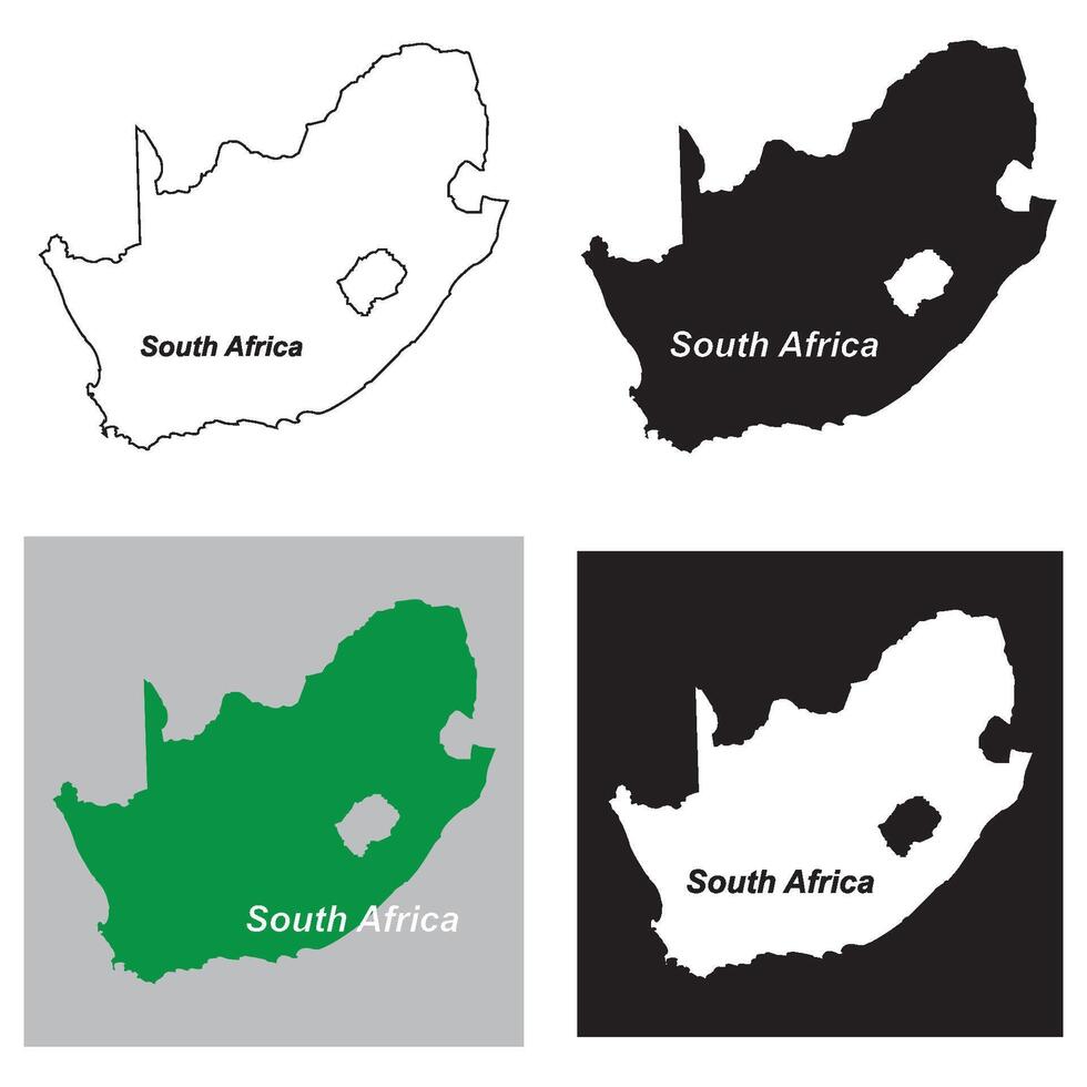 South Africa region map vector