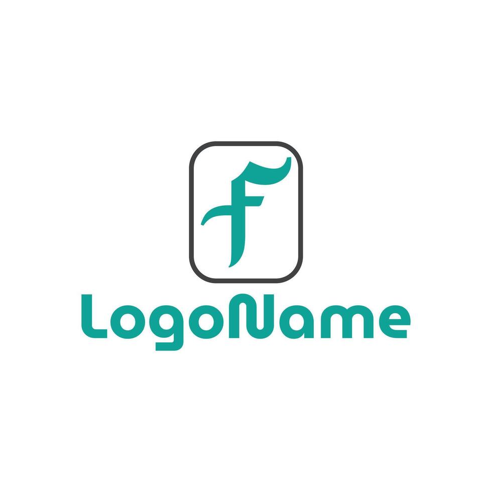 F letter fahion brand logo design vector