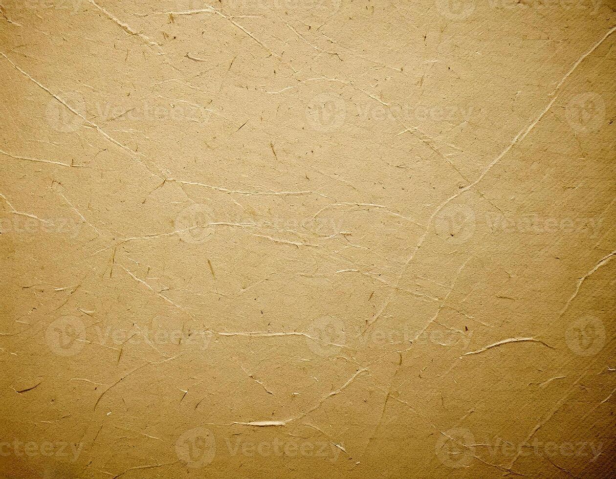 Textured beige paper background with visible fibers and subtle creases, perfect for design projects needing a natural and organic photo