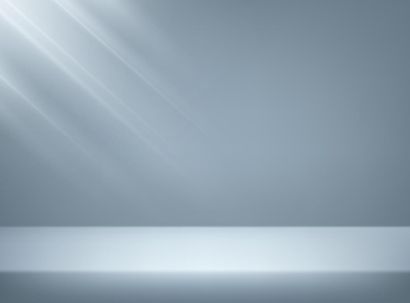 Empty Gray studio background. Abstract gradient Gray. wall room with lights. Space for selling products on the website. Background 3d. illustration. vector