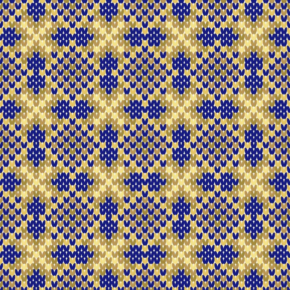 Valentine's knitting pattern background, vector