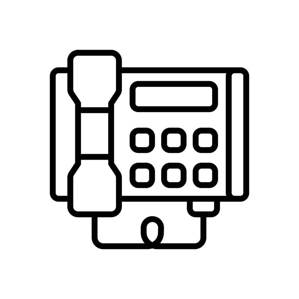 telephone line icon vector