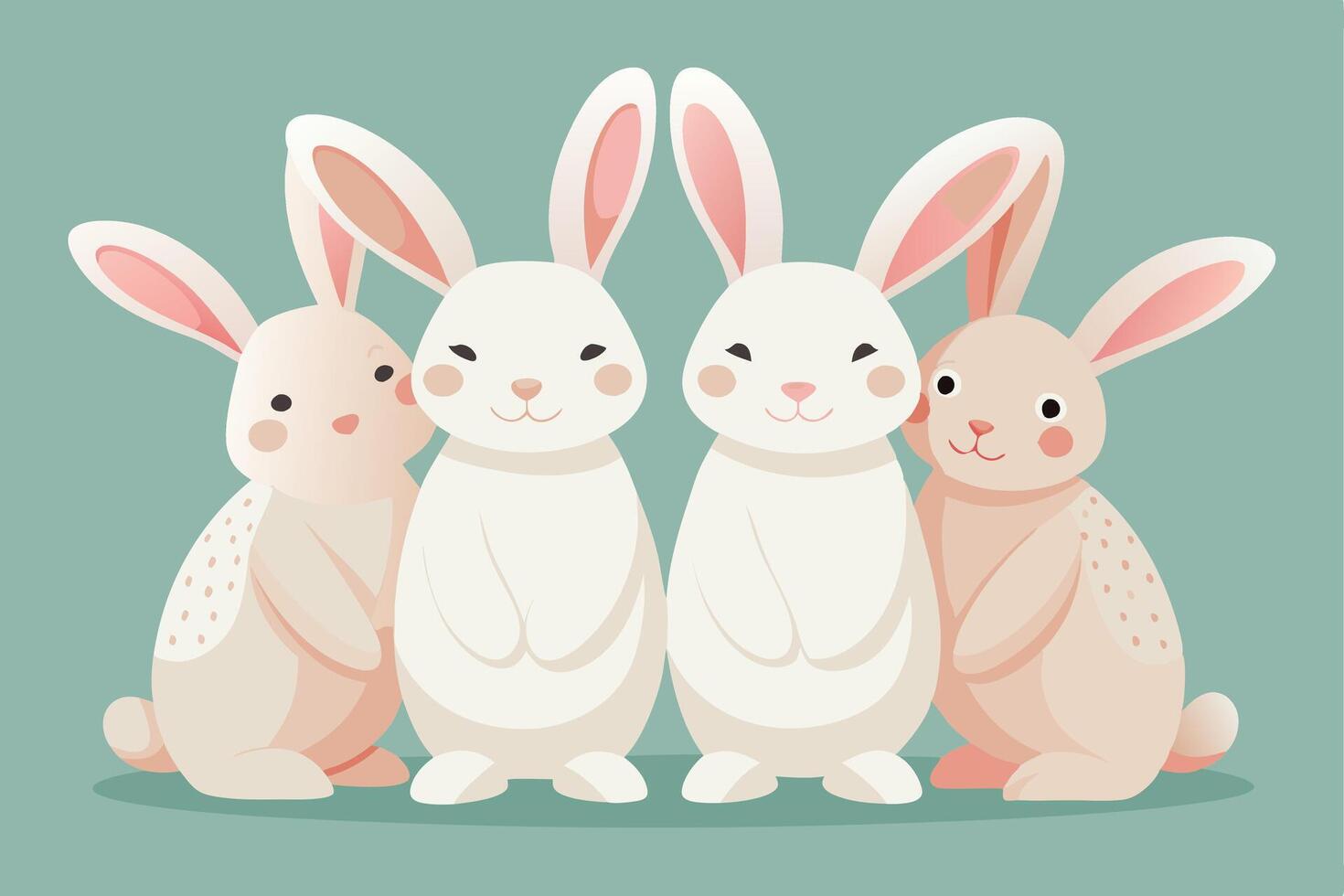 bunny rabbit cartoons vector