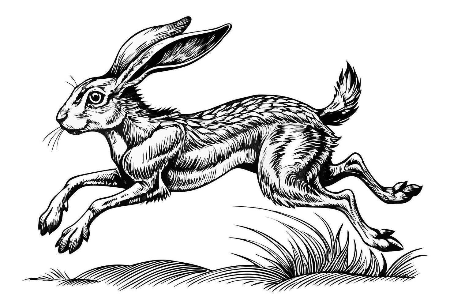 Cute Rabbit Cartoon. vector