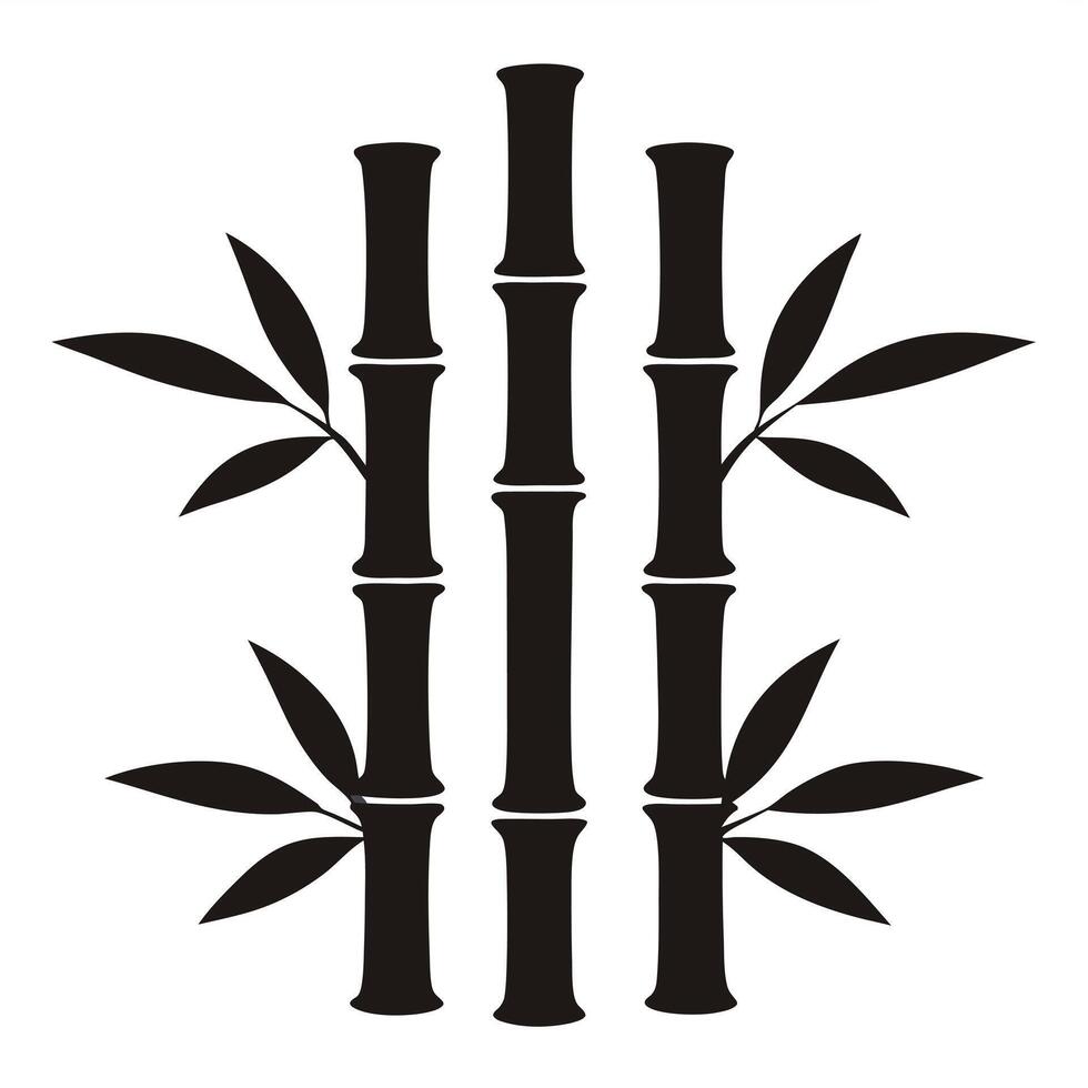 Bamboo Illustration for Decorative Design. vector