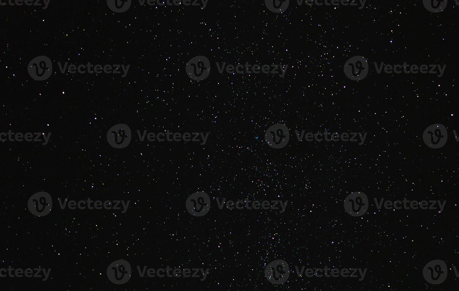 The stars in the night sky. photo