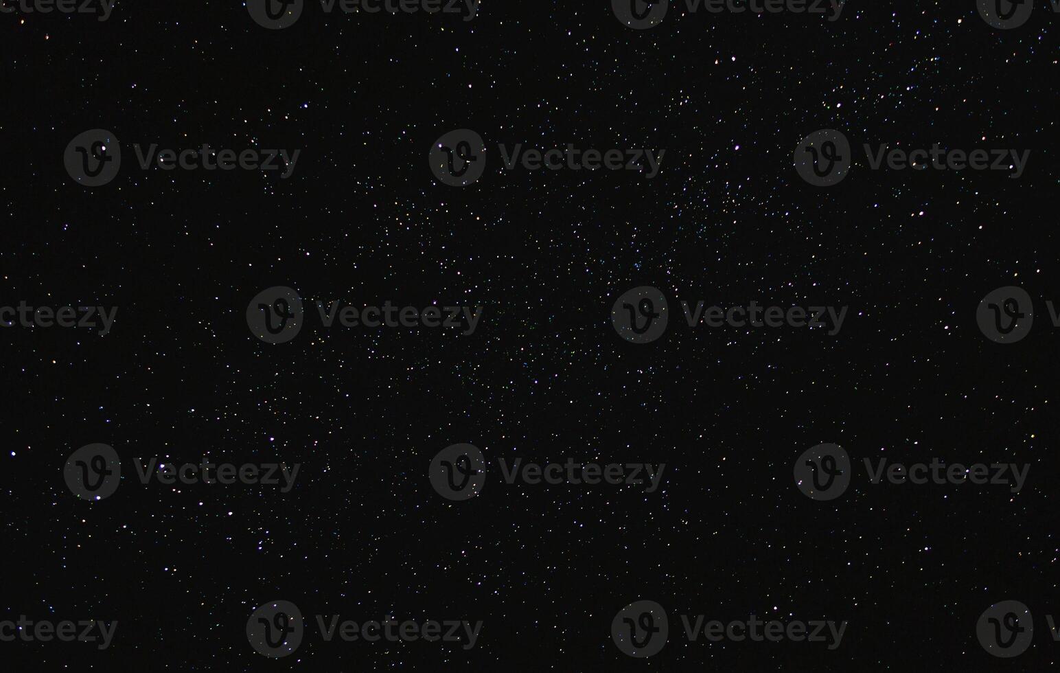 The stars in the night sky. photo