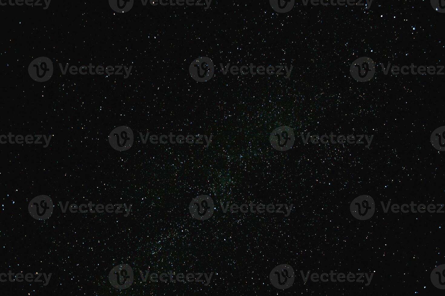 Night sky with lot of shiny stars, milky way photo