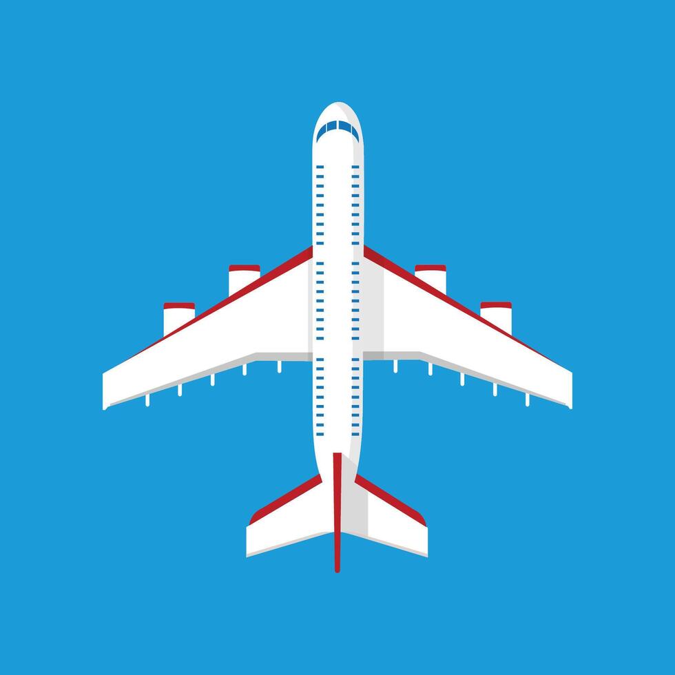 Plane Design in Blue Background vector