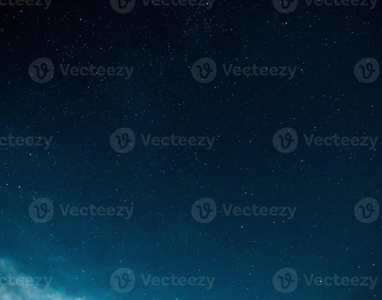 The stars in the night sky. photo