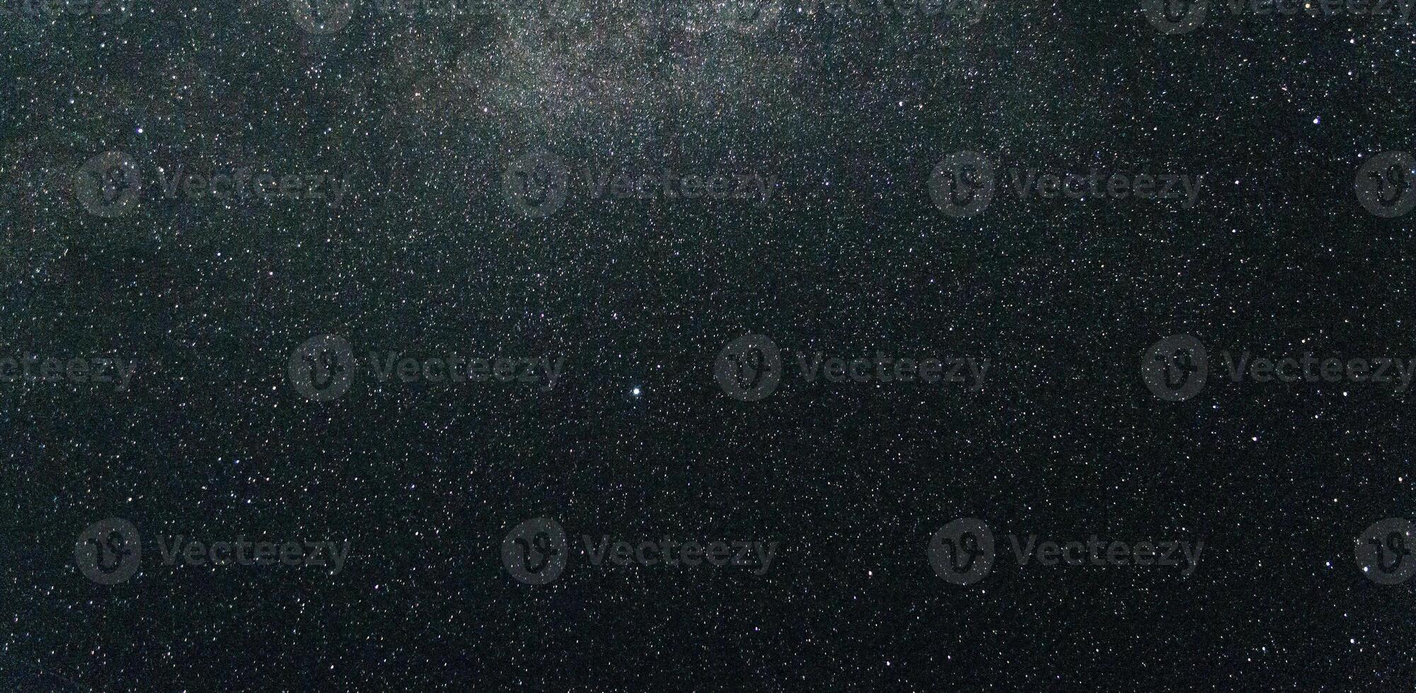 Night sky with lot of shiny stars, milky way photo