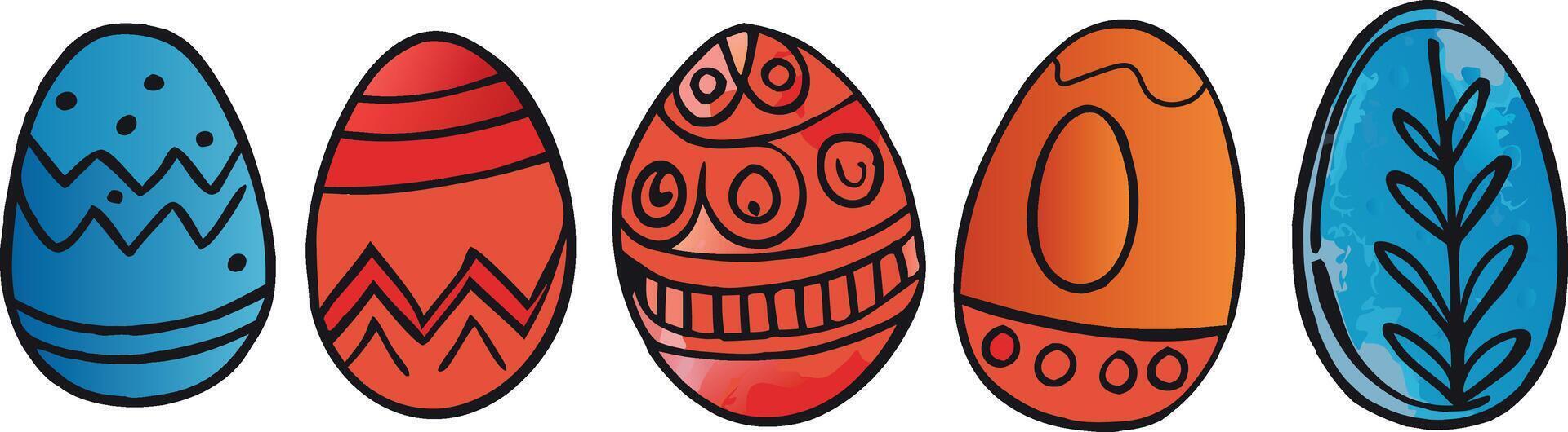 Decorative Easter Eggs vector