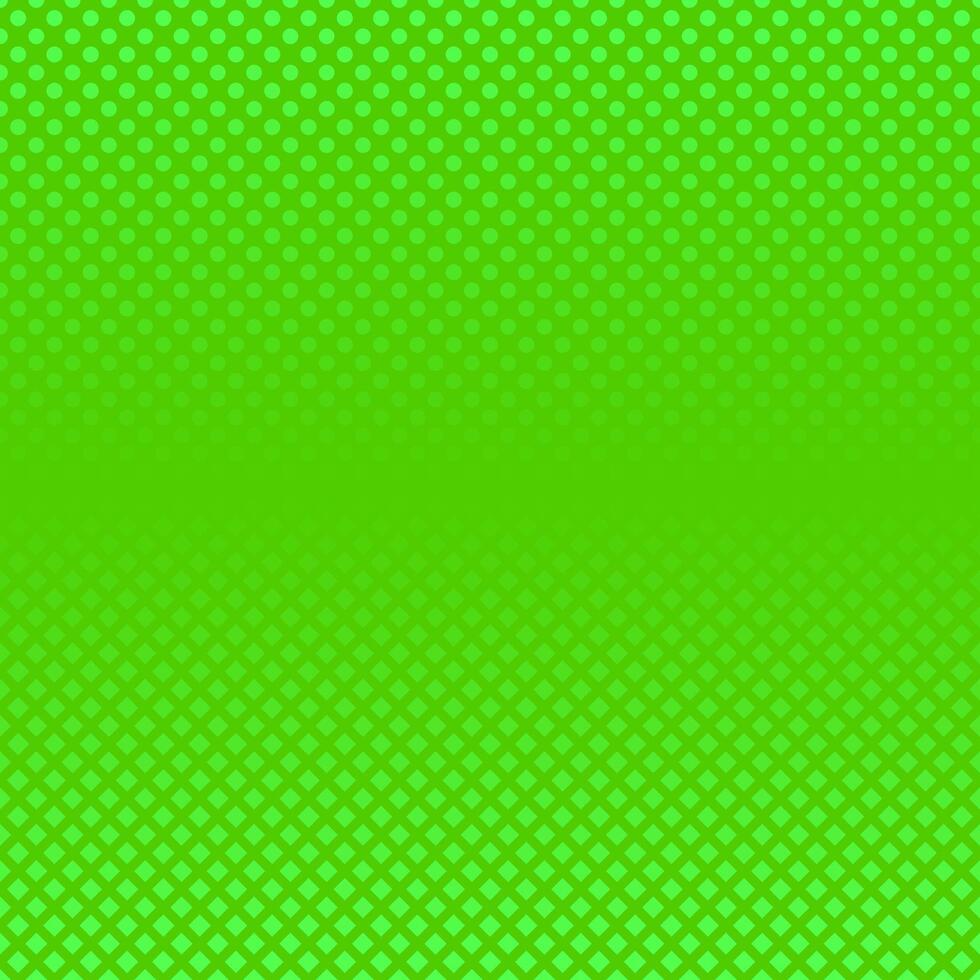 Green halftone background with squares vector