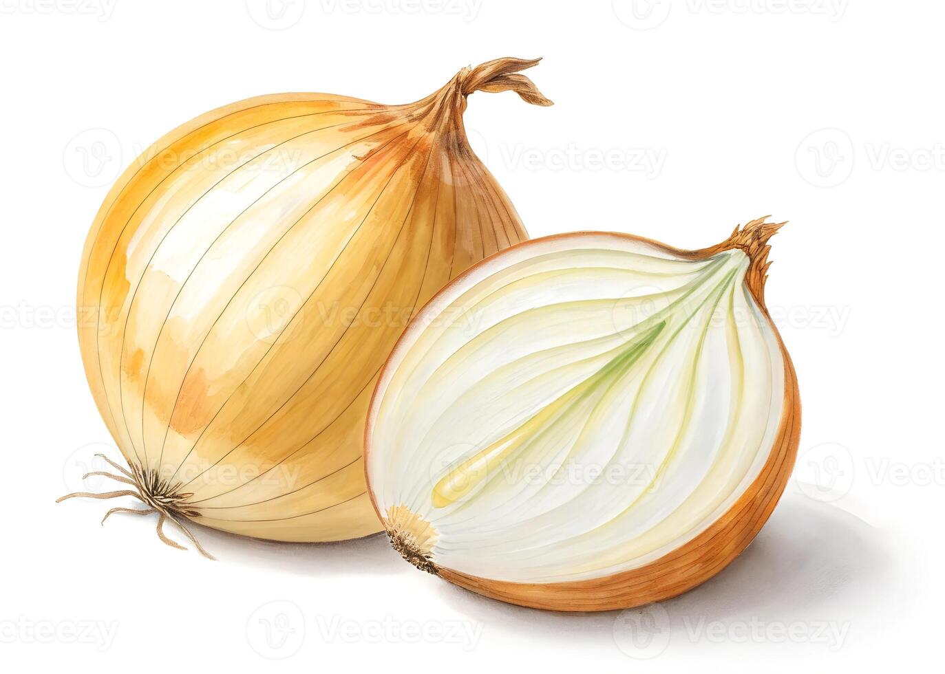 onion isolated on white background photo