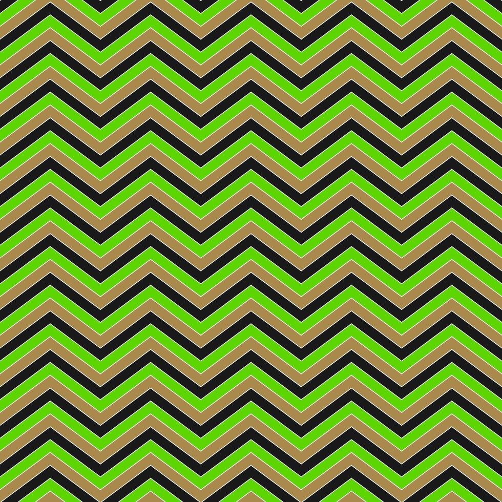 Chevron background with green, brown and black stripes vector