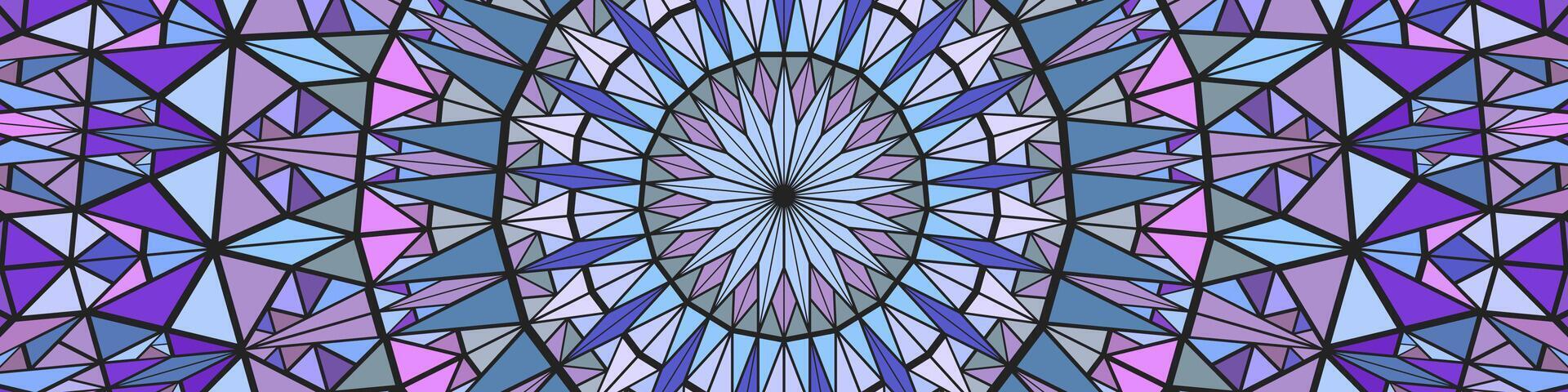 Geometric polygonal dynamic round tiled pattern background vector