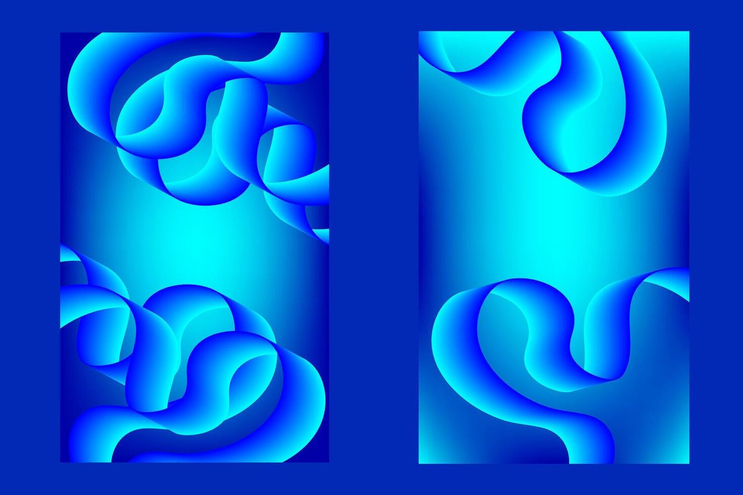 Modern flowing wavy lines background for mobile wallpaper design vector