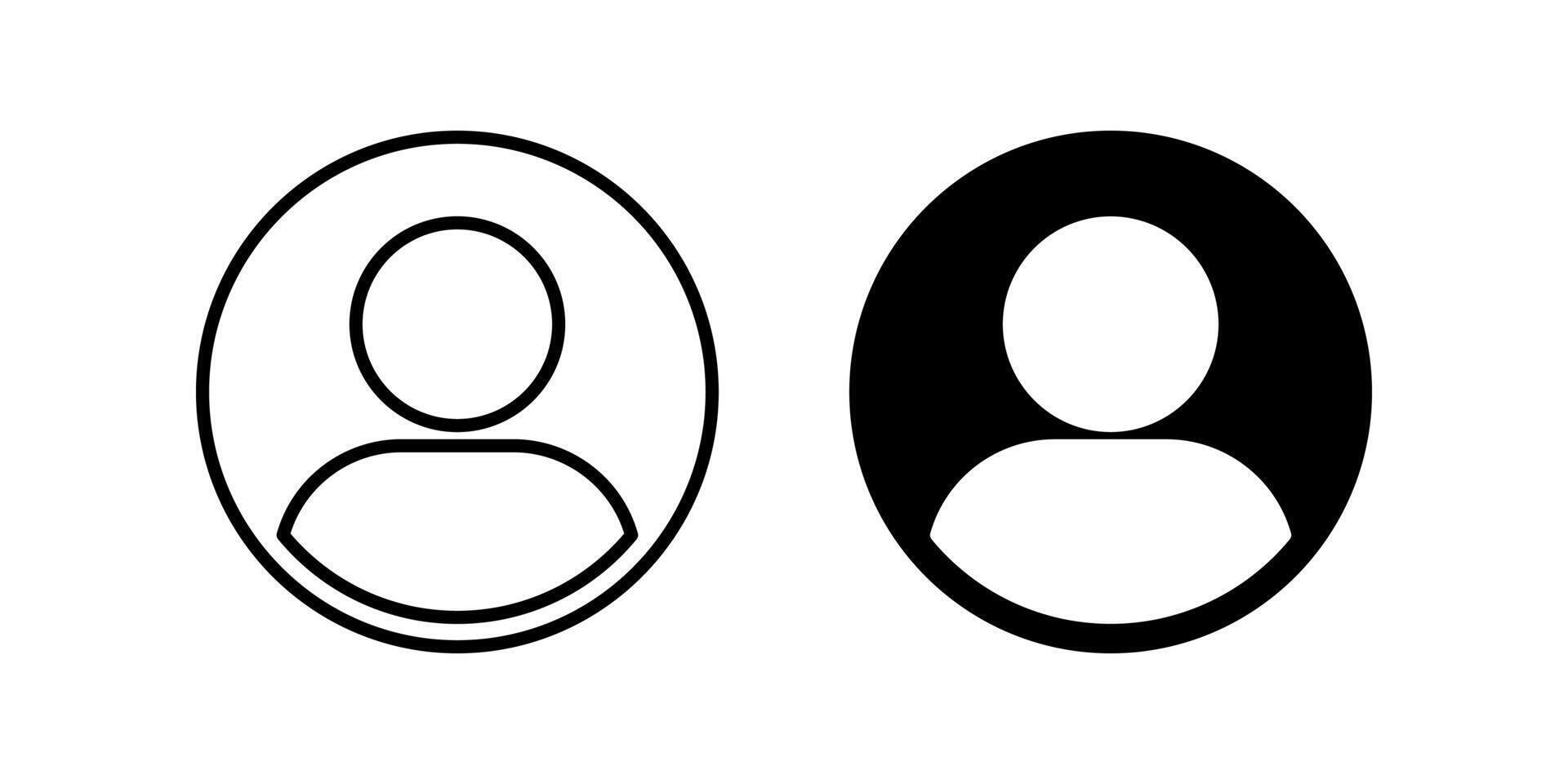 User Profile icon set. for mobile concept and web design. illustration vector