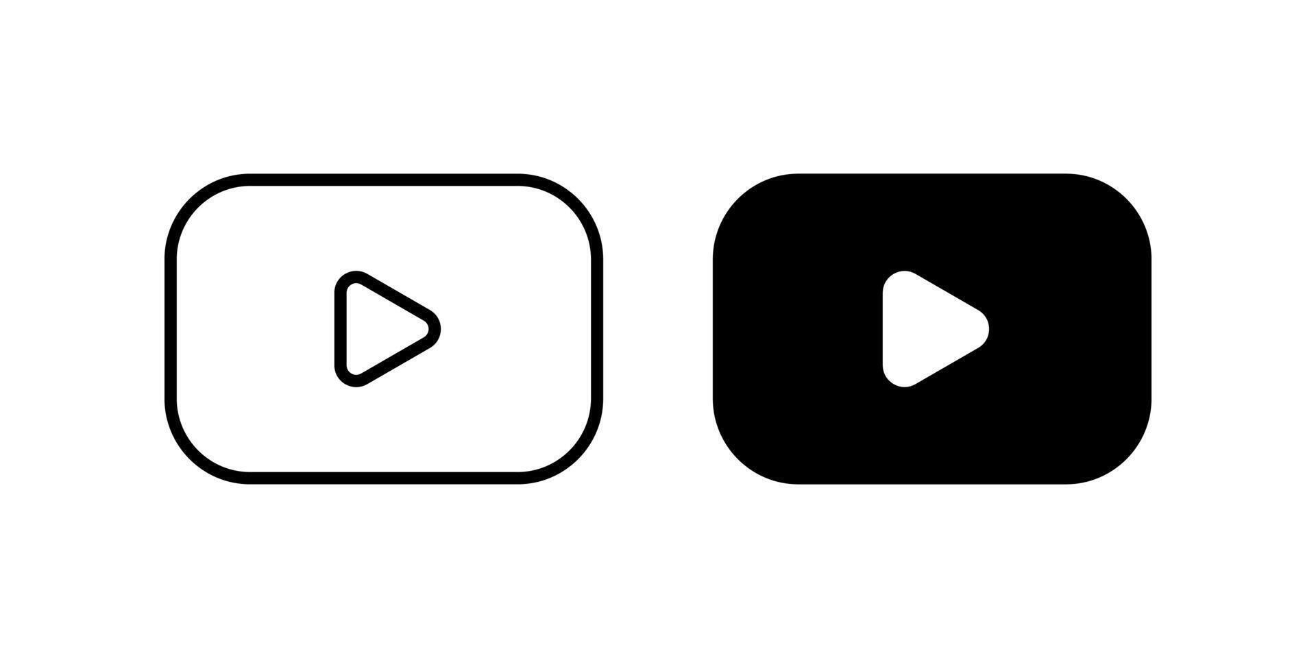 icon. play button sign. for mobile concept and web design. illustration vector