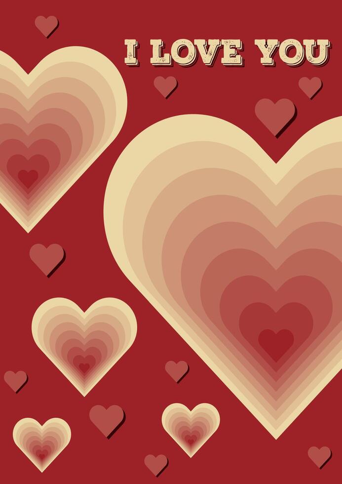 Valentine's Day poster, flyer or banner vector