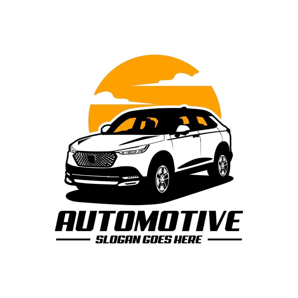 design suv sport utility vehicle car monochrome vector