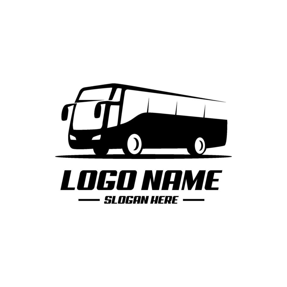 simple bus for transportation logo design vector