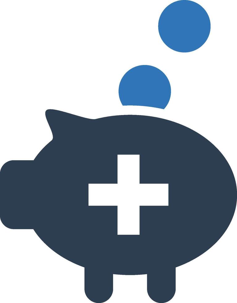 Piggy saving icon vector