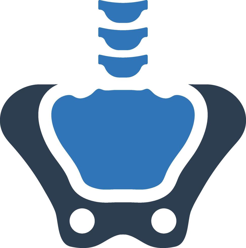 Bone hip icon vector
