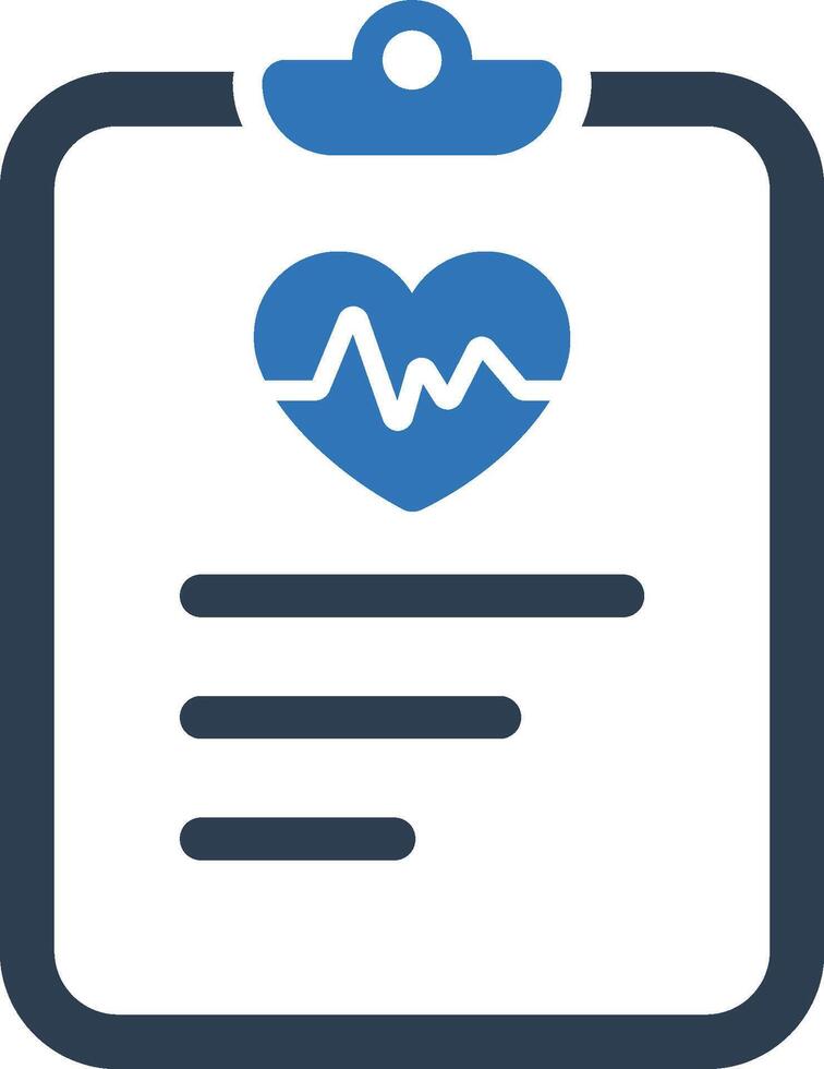 Healthy report icon vector