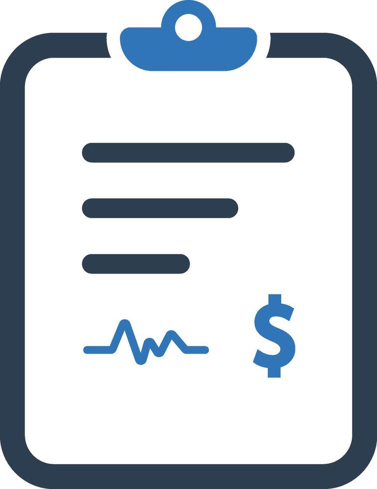 Health report icon vector