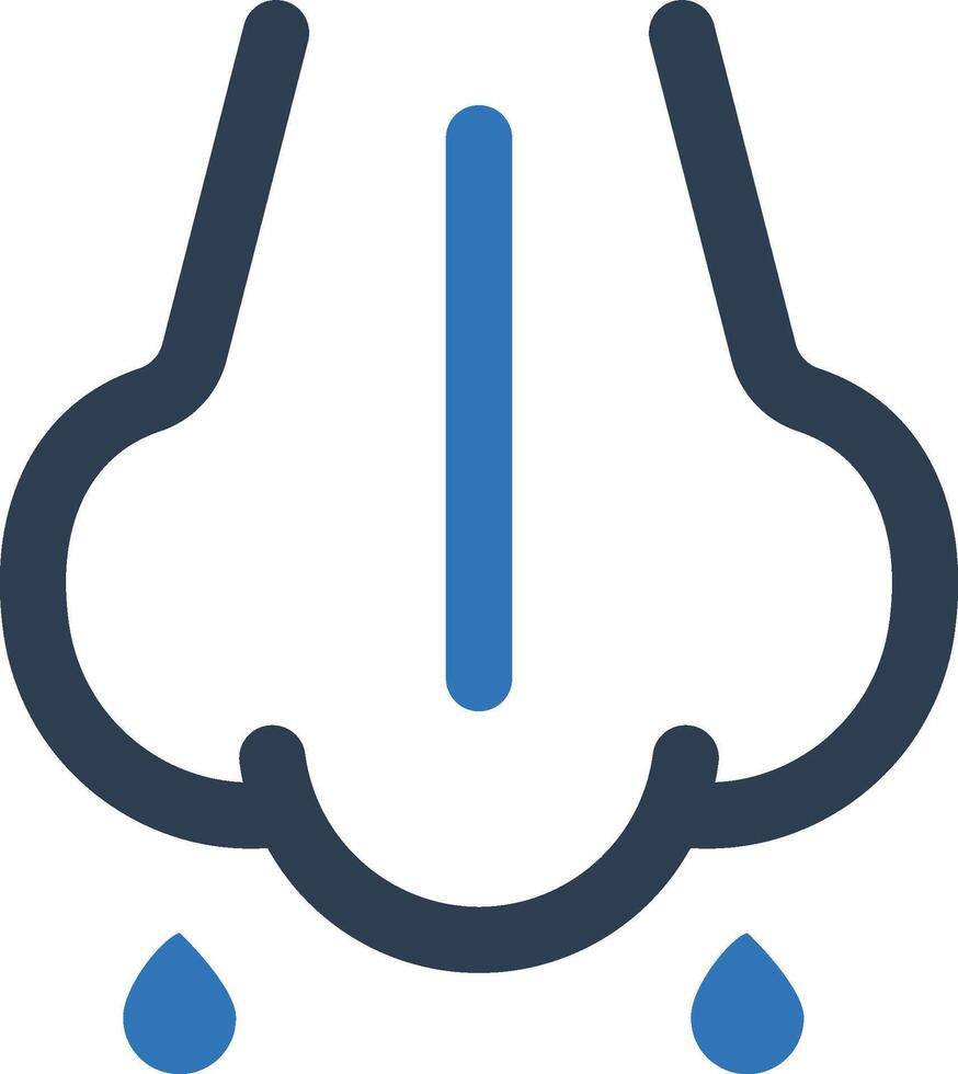 Flu nose icon vector