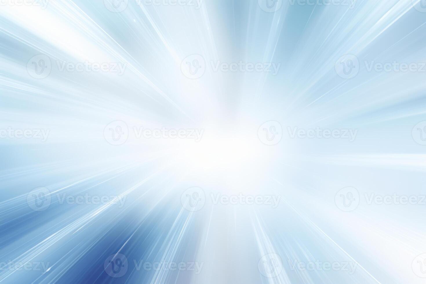 Abstract light speed background with motion blur effect and bright center photo