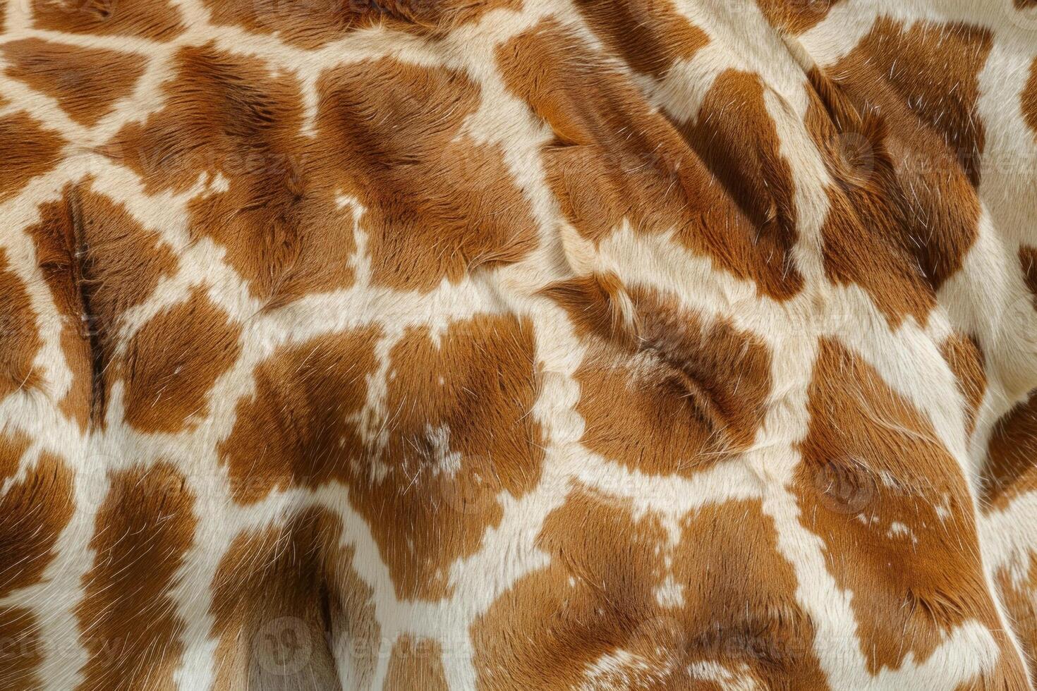 Close up view of giraffe skin showing beautiful pattern and texture photo