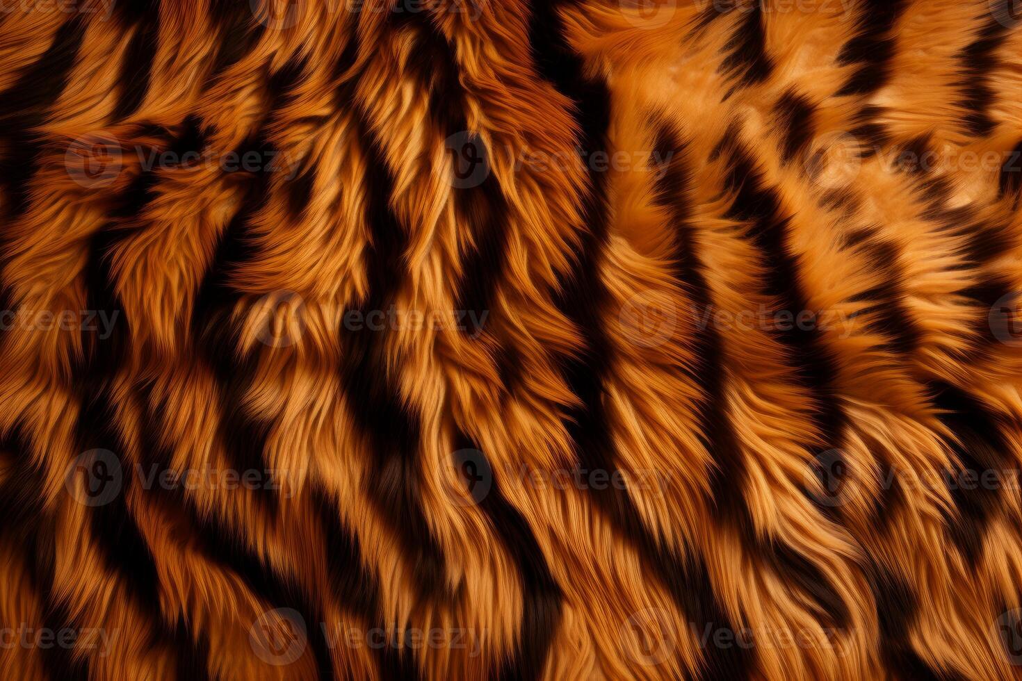 Quirky Tiger fur cat banner. Generate Ai photo