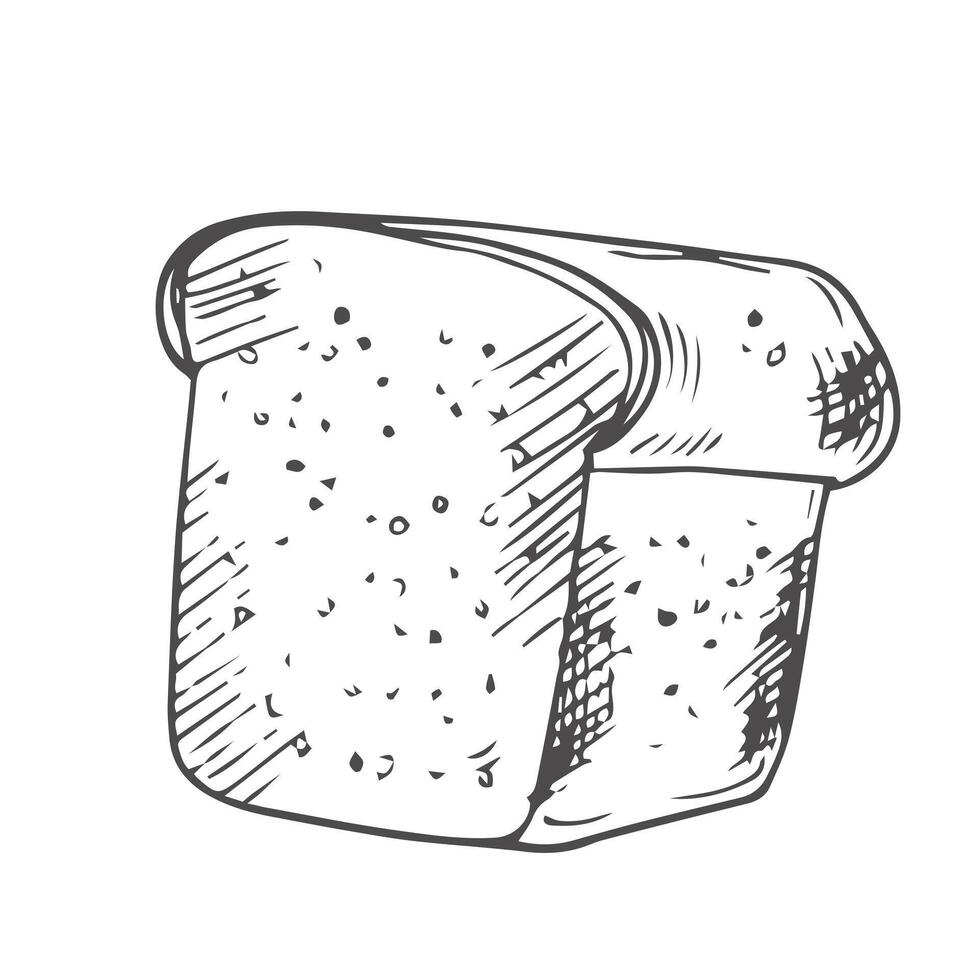 Bread . bread symbol. Bread toast for sandwich. Toast icon . vector