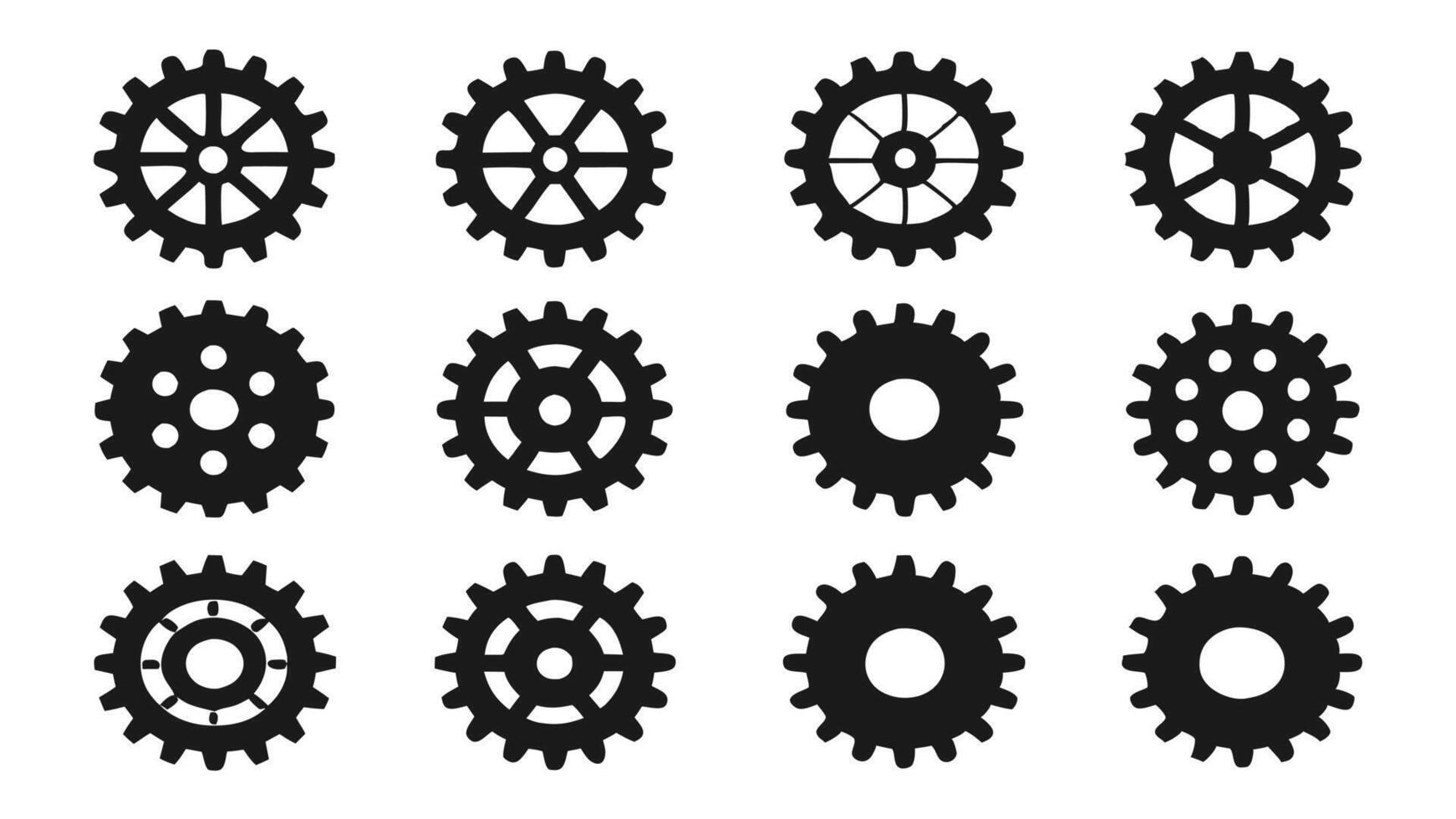 Gear Icon for Settings and Tools vector