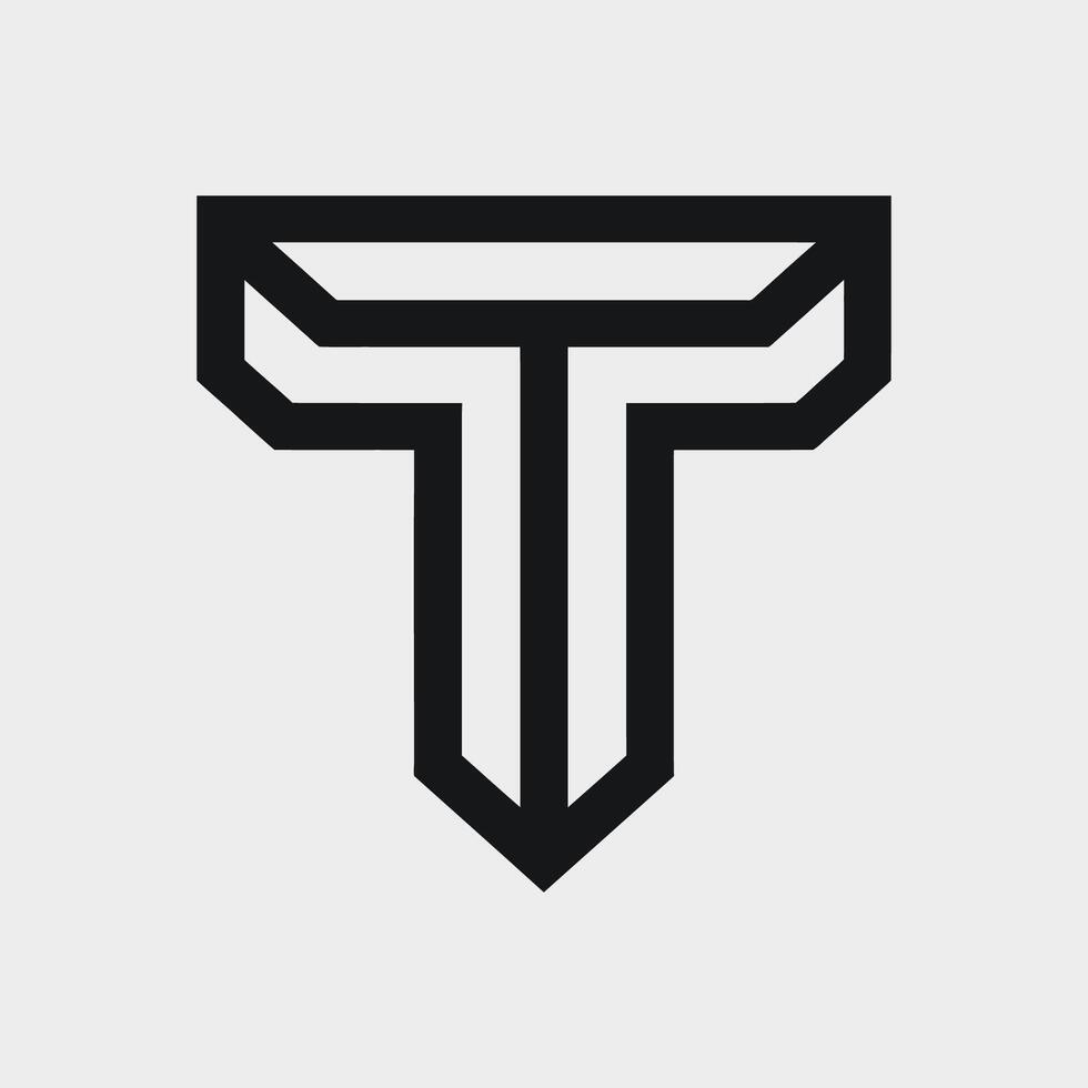 T letter logo, unique logo, business logo, creative logo vector