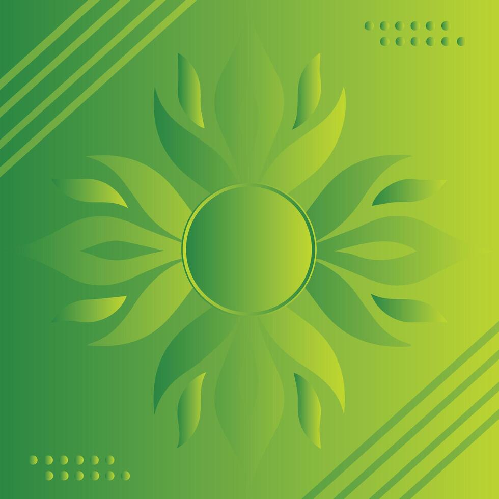 Modern Abstract Springtime Background Leaf Clover Edge St. Patrick's Day Border vector