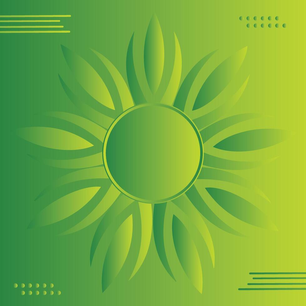 Modern Abstract Springtime Background flower Clover Edge Patrick's Day Border vector