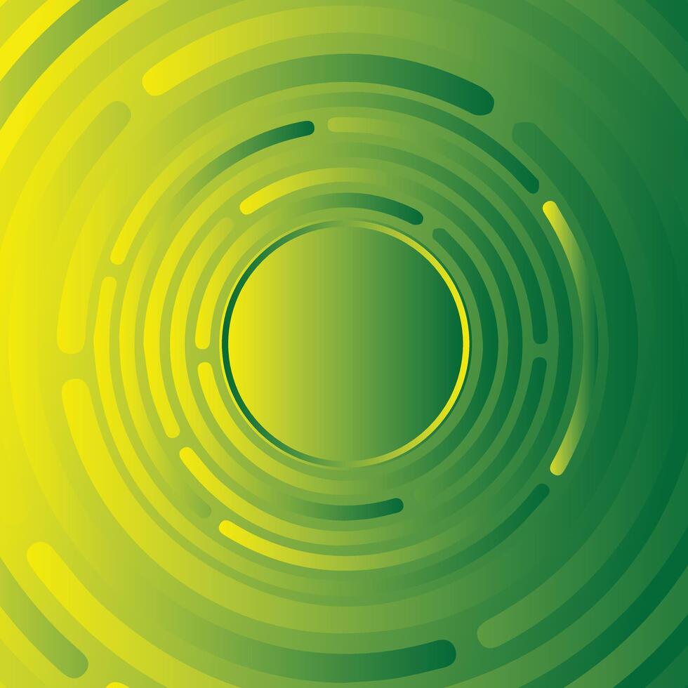 Modern Abstract green gradient circle background with subtle rays of light vector